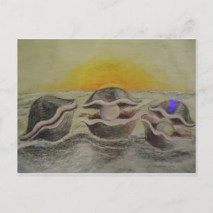Oesters en parels briefkaart