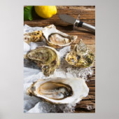 Oesters op ijs poster (Voorkant)