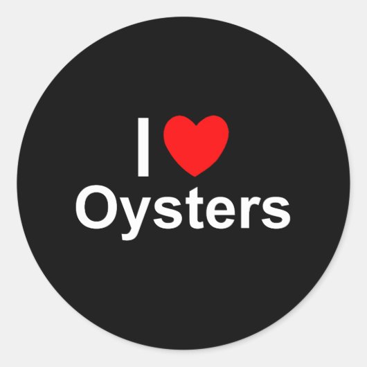 Oesters Ronde Sticker (Voorkant)