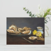Oesters van Edouard Manet Bedankkaart (Staand voorkant)