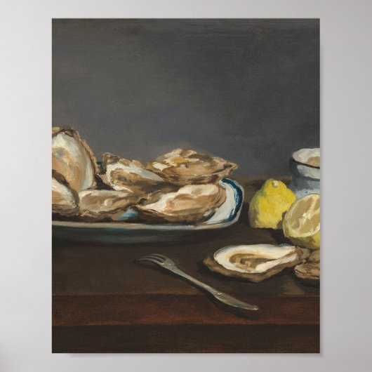 Oesters van Édouard Manet Poster (Voorkant)