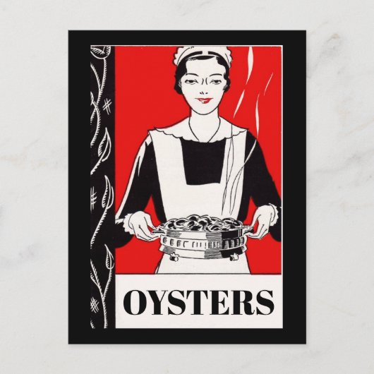 Oesters, voeg tekst toe briefkaart (Voorkant)