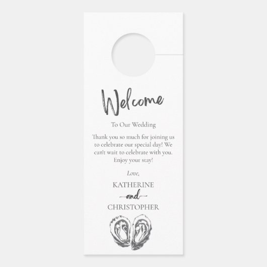 Oesters zwart wit shhh niet verstoren bruiloft (Achterkant)