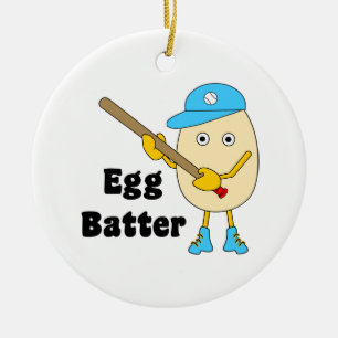 Oeuf Batter Oeuf Ornement en céramique