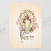 Oeuf céleste - Invitation de voeux de Pâques (Devant / Derrière)