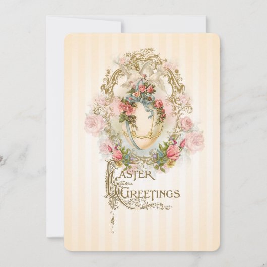 Oeuf céleste - Invitation de voeux de Pâques (Devant)