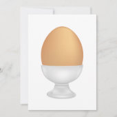 Oeuf Dans Une Invitation De Nourriture De Coupe (Devant)