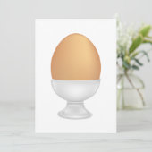 Oeuf Dans Une Invitation De Nourriture De Coupe (Debout devant)