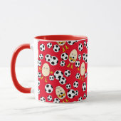 Oeuf de football Motif café Mug (Gauche)