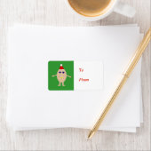 Oeuf de Noël amusant présent Étiquette de balise (En situation)