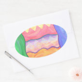 Oeuf de Pâques 4 Stickers (Enveloppe)