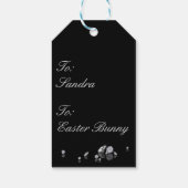 Oeuf de Pâques brillant - étiquette cadeau (Dos)