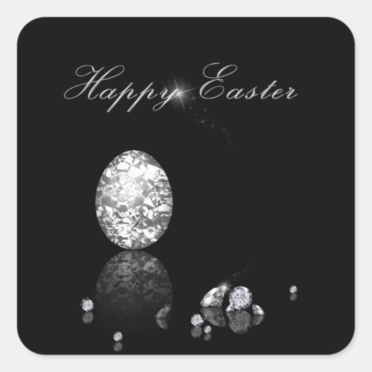 Oeuf de Pâques brillant - Sticker (Devant)