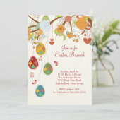 OEuf de Pâques Brunch Dîner Invitation (Debout devant)