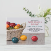 OEuf de Pâques Brunch Dîner Invitation (Debout devant)