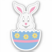 Oeuf de Pâques décoré avec Sticker Bunny (Recto)