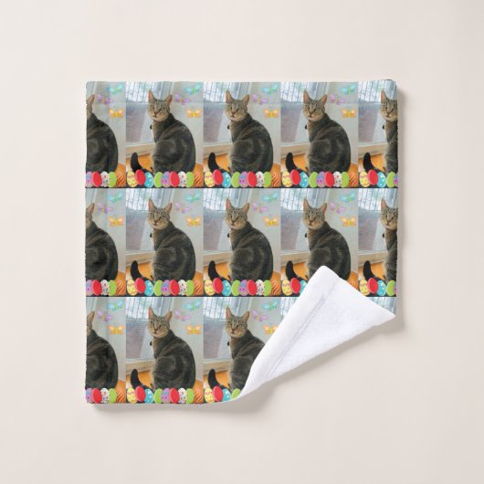 Oeuf de Pâques Indigo (Gant de toilette)