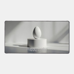 Œuf de Pâques minimaliste sur piédestal moderne