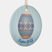 Oeuf de Pâques ukrainien (Pysanka) Ornement en cér (Droite)