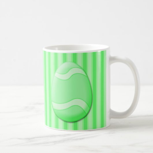 Oeuf de Pâques (vert) Mug de café (Droite)