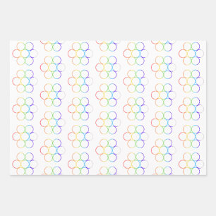 Oeuf de vie Chakra 3 feuilles de papier d'emballag