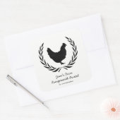 Oeuf Étiquette de carton de gamme libre sur mesure (Enveloppe)