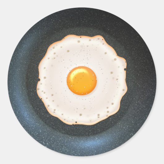 Oeuf frit en poêle - Sticker (Devant)