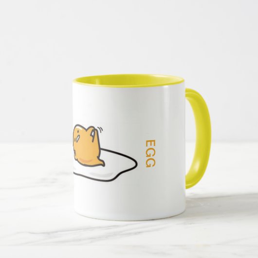 Oeuf Mug (poignée colorée) (Devant droit)