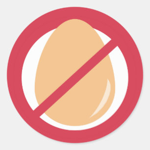 Oeuf Sans Contient Aucun OEufs Stickers Alerte all