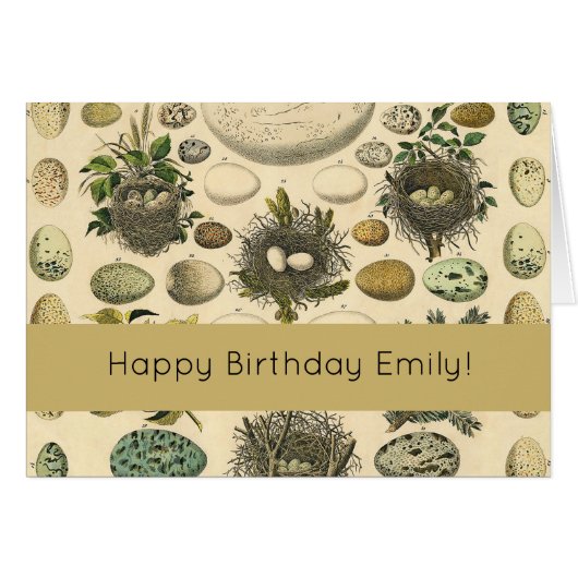 OEuf vintage Nid Art Peinture OEufs (Devant horizontal)