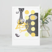 Oeufs brouillés - invitation ou carte pour notes (Debout devant)