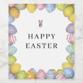 OEufs colorés Vin Étiquette (Étiquettes simples)