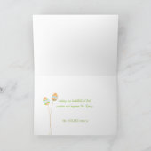 OEufs dans le parc Carte de voeux de Pâques (Intérieur)