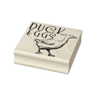 OEUFS DE DUCK ÉGARD TAMPON DE CARTON