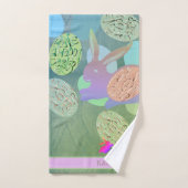 Oeufs de lapin de Pâques (Serviette à main)