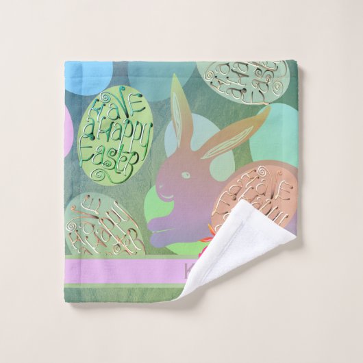 Oeufs de lapin de Pâques (Gant de toilette)