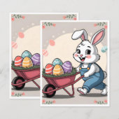OEufs de lapin de Pâques et papeterie (Devant / Derrière)