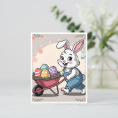 OEufs de lapin de Pâques et papeterie (Debout devant)