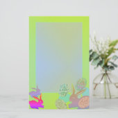 OEufs de lapin de Pâques Jaunes Papeterie (Debout devant)