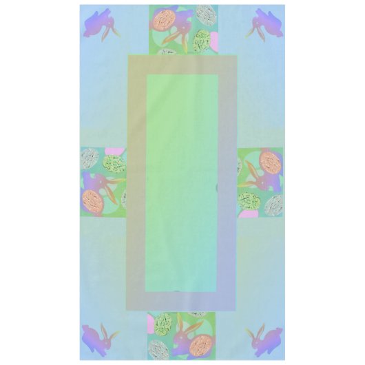 Oeufs de lapin de Pâques Pale Pastels Nappe (Devant)