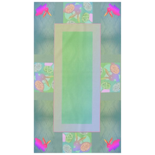 Oeufs de lapin de Pâques Pâques Nappes (Devant)