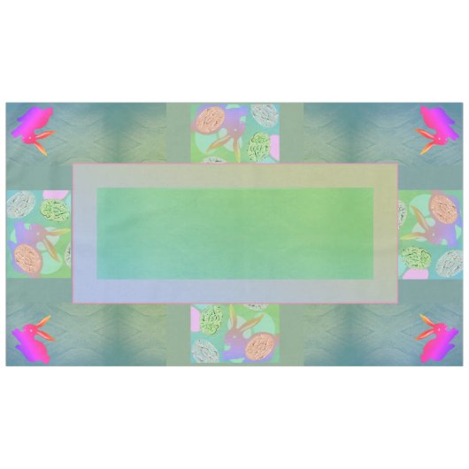 Oeufs de lapin de Pâques Pâques Nappes (Devant (Horizontal))