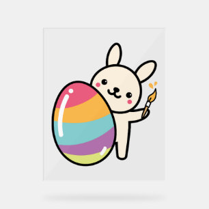Oeufs de lapin de Pâques Peinture Oeufs de Pâques