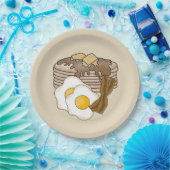 OEufs de Pancakes et bacon assiette de fête du pet (Fête)