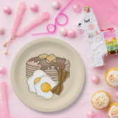 OEufs de Pancakes et bacon assiette de fête du pet (Fête)