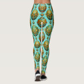 ŒUFS DE PÂQUES ~ Aqua Multicolore 3D ~ Collants (Dos)