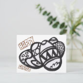 OEufs de Pâques, Carte postale (Debout devant)