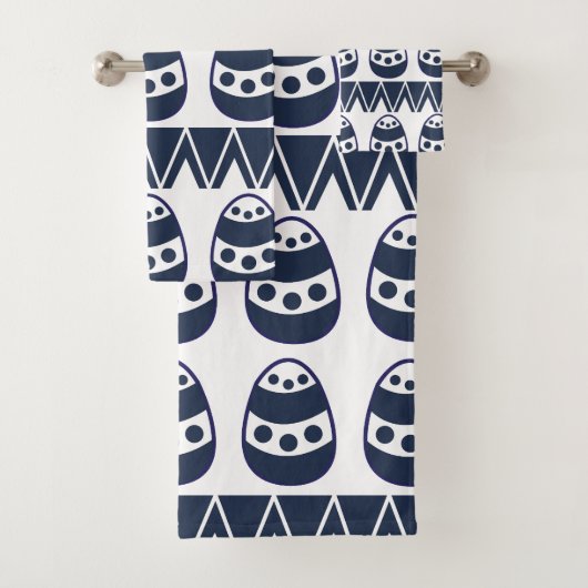 Oeufs de Pâques Chevron Stripes heureux Motif de P (En situation)