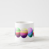 Oeufs de Pâques colorés Espresso Mug (Devant)