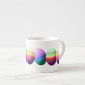 Oeufs de Pâques colorés Espresso Mug (Devant droit)